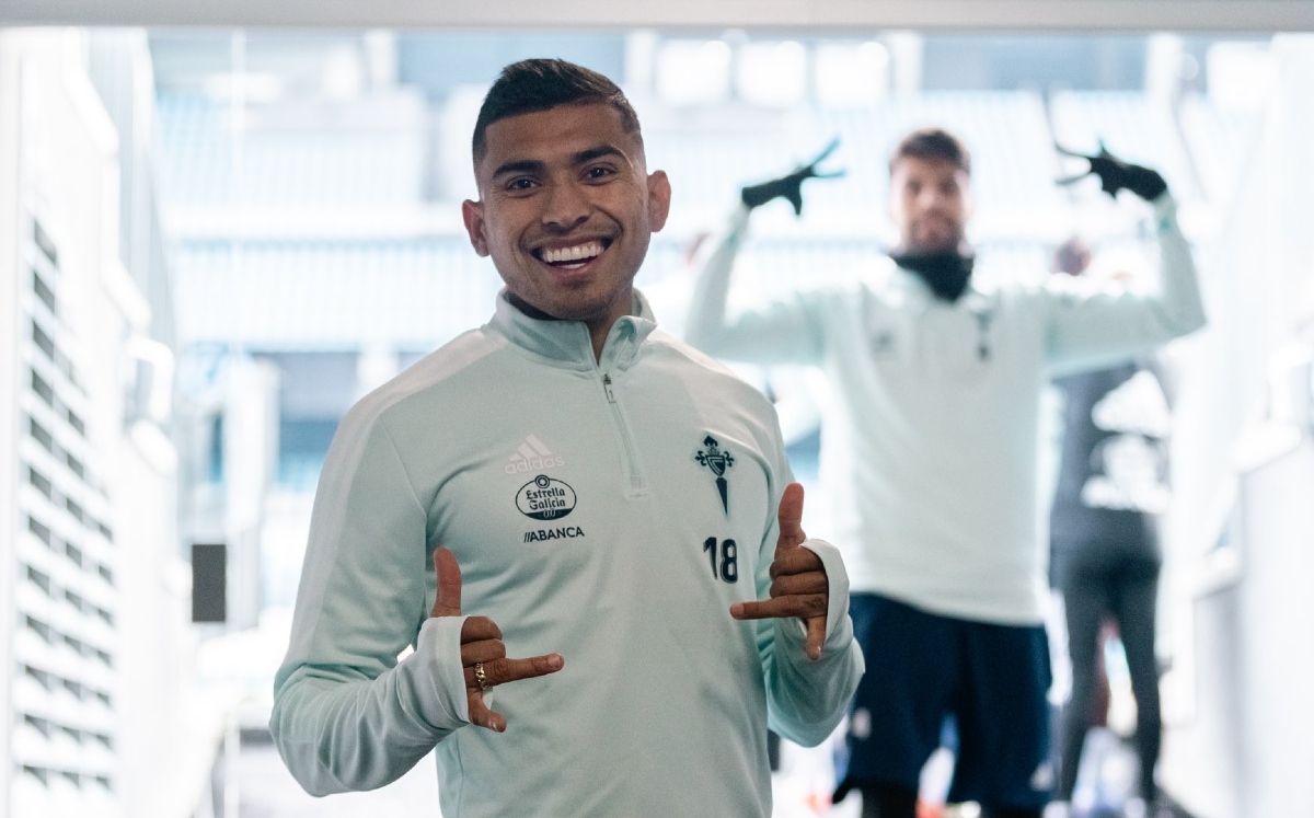 Orbelín Pineda recibe su primera convocatoria con el Celta de Vigo (Twitter @RCCelta)
