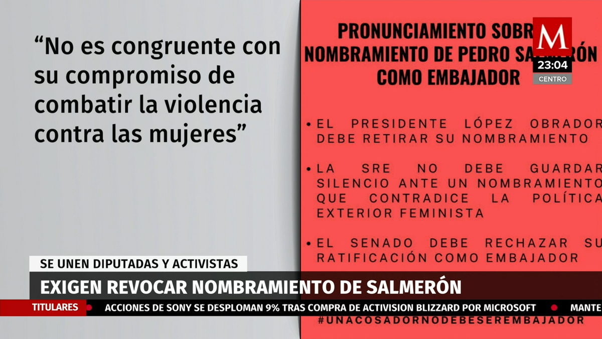 Diputadas piden revés a propuesta de Pedro Salmerón como embajador