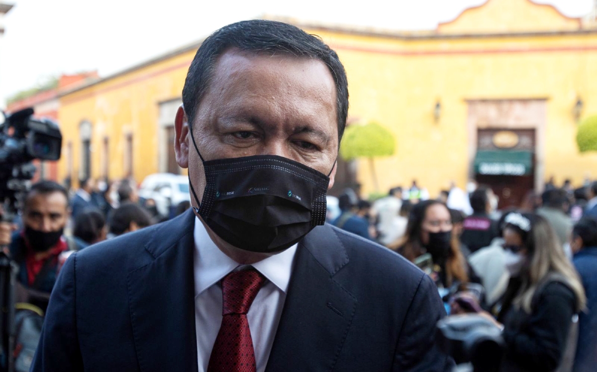 Miguel Osorio Chong, senador del PRI, durante la toma de protesta de Mauricio Kuri. | Cuartoscuro