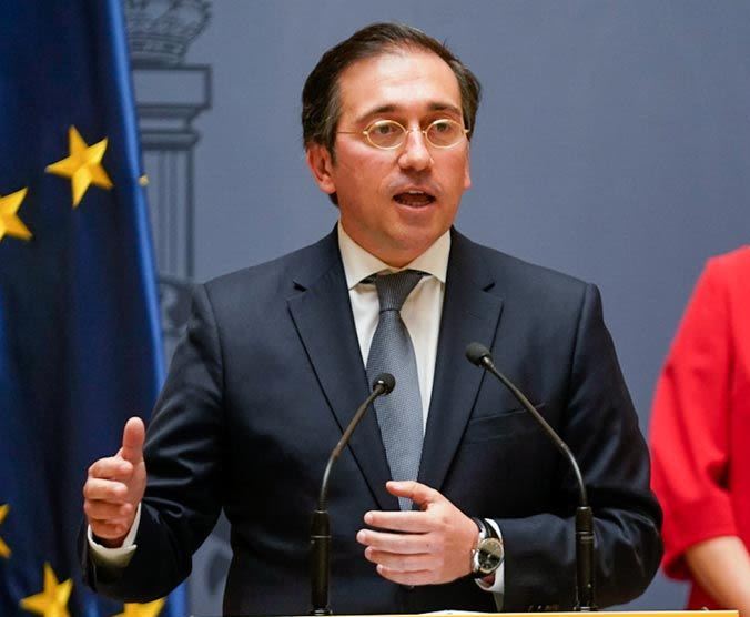 El ministro de Asuntos Exteriores de España se reunió con su colega estadunidense por la tarde del miércoles (AFP)
