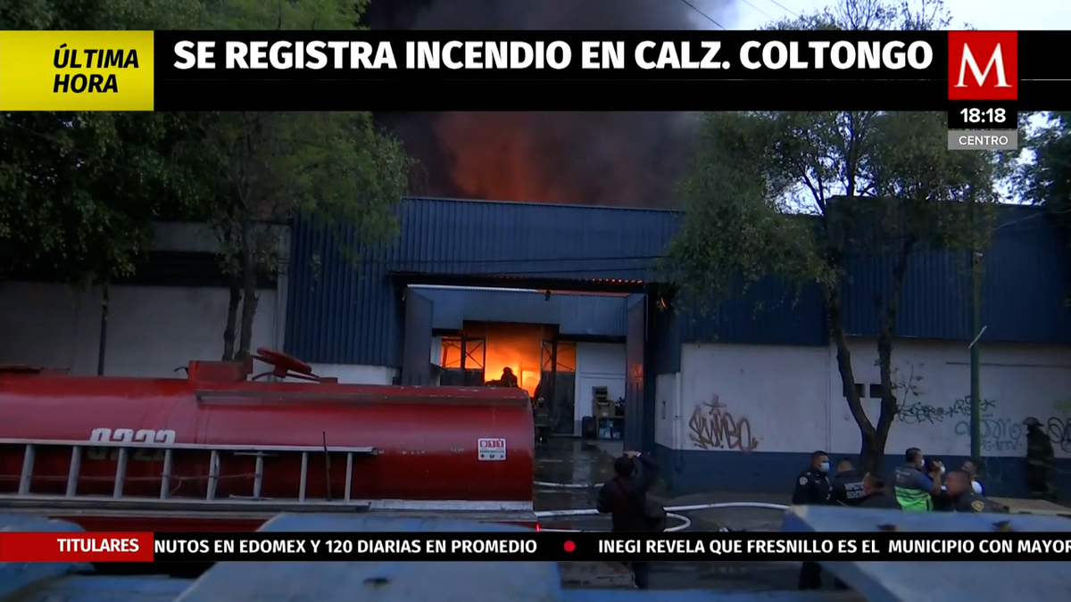 No hay heridos tras incendio de fábrica en Azcapotzalco