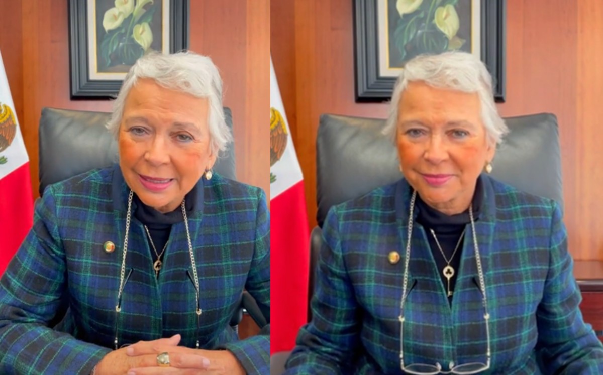 Sánchez Cordero relató que su padre y su hermano fueron notarios. (TikTok: @olga_sanchezcordero)