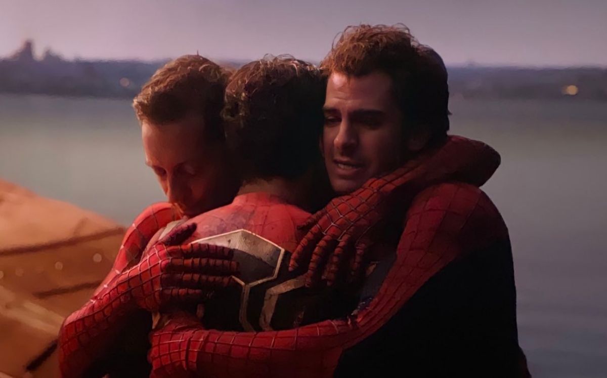 Tom Holland, Andrew Garfield y Tobey Maguire (Sony Pictures).