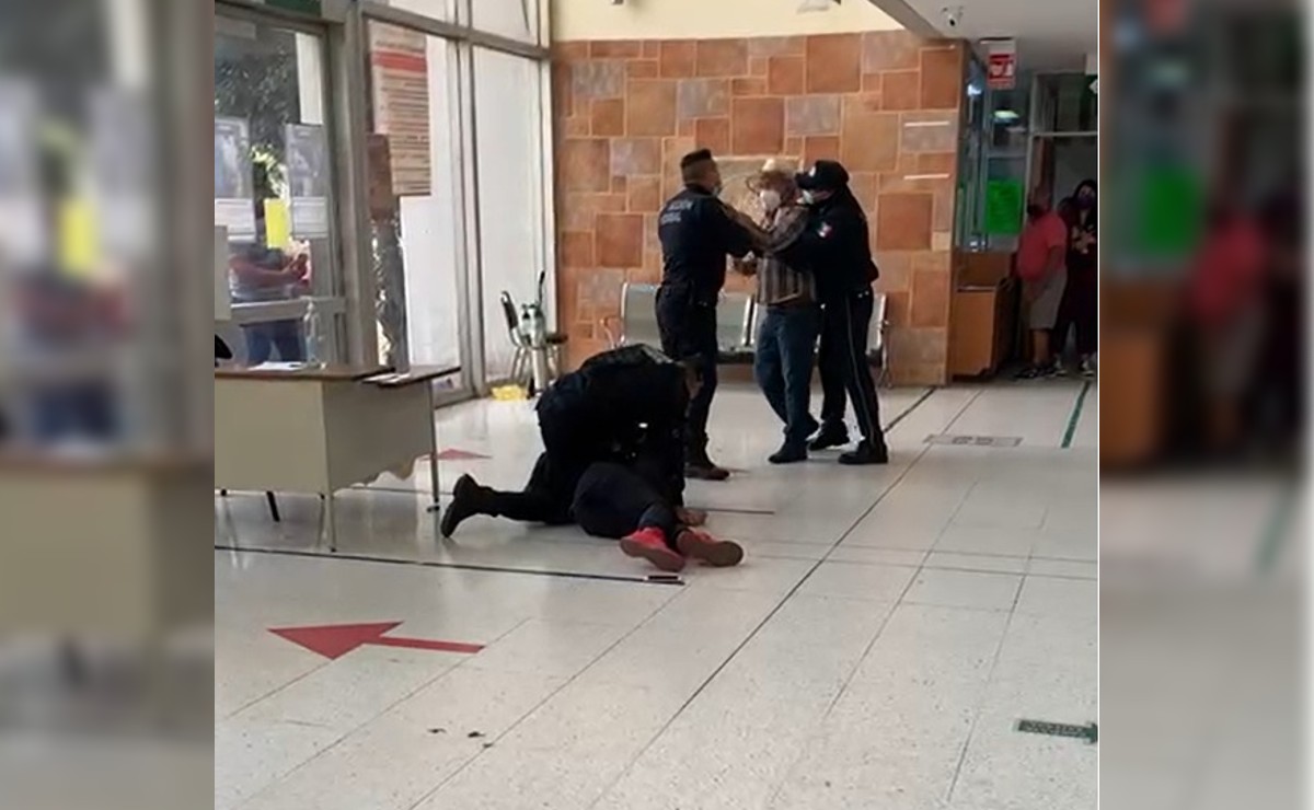 Agresión de policias en Hospital de Especialidades del IMSS en Guadalajara (Especial)