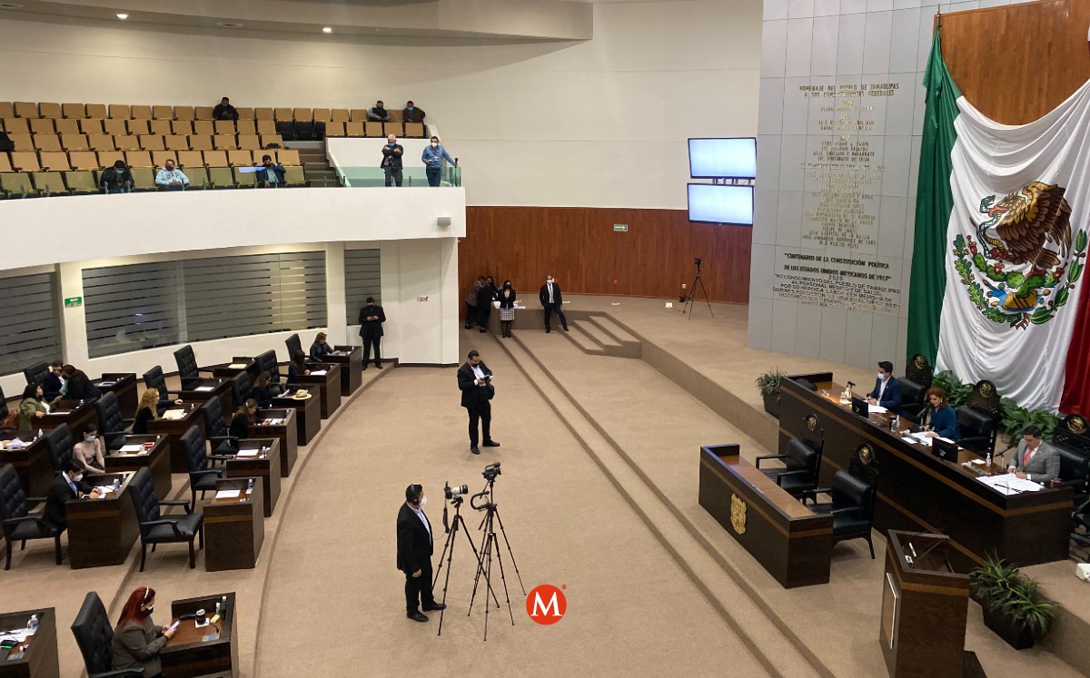 Congreso de Tamaulipas en sesión del 20 de enero de 2022. (Antonio Hernández)