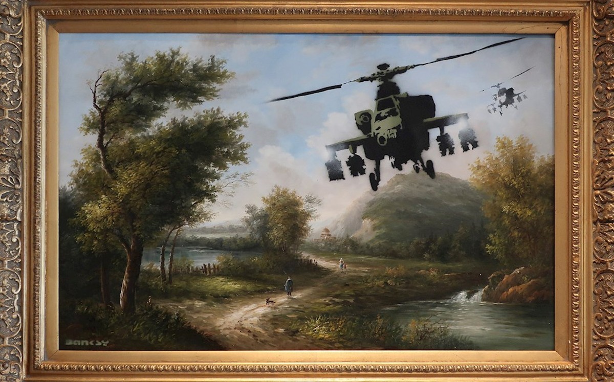 Fotografía de la obra 'Vandalised oil'. (EFE)