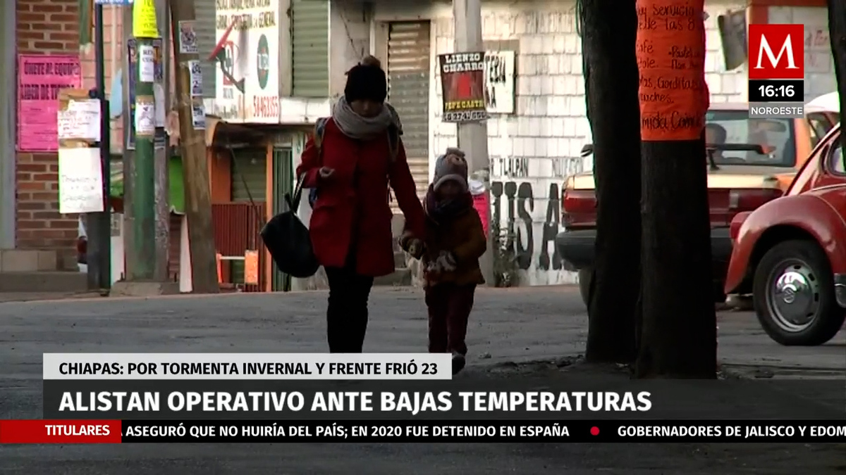 Por frente frío 23, prevén lluvias y vientos fuertes en Chiapas
