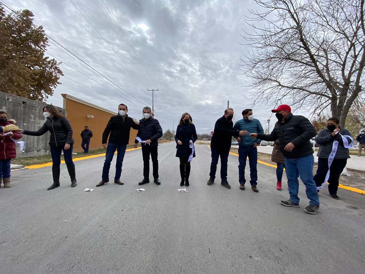Pavimentación en Allende, Coahuila. (Especial)