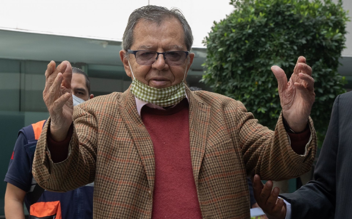Porfirio Muñoz Ledo, ex diputado federal de Morena, en una visita al Senado. | Cuartoscuro