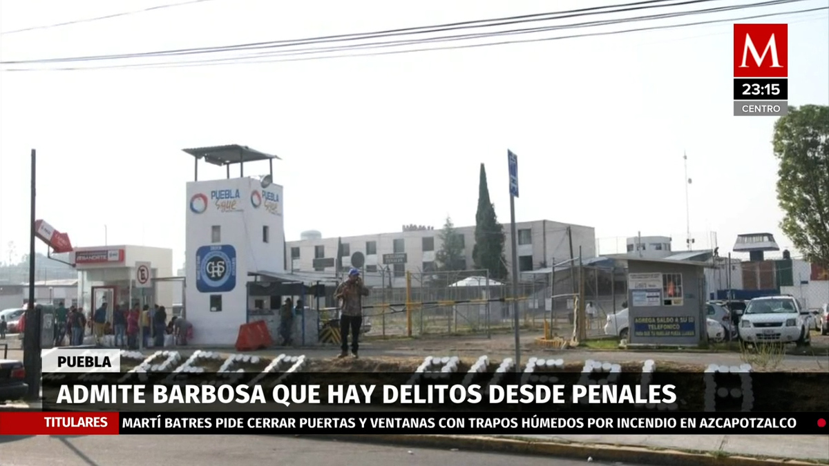 Reos cometen delitos desde adentro de cárceles en Puebla: Barbosa
