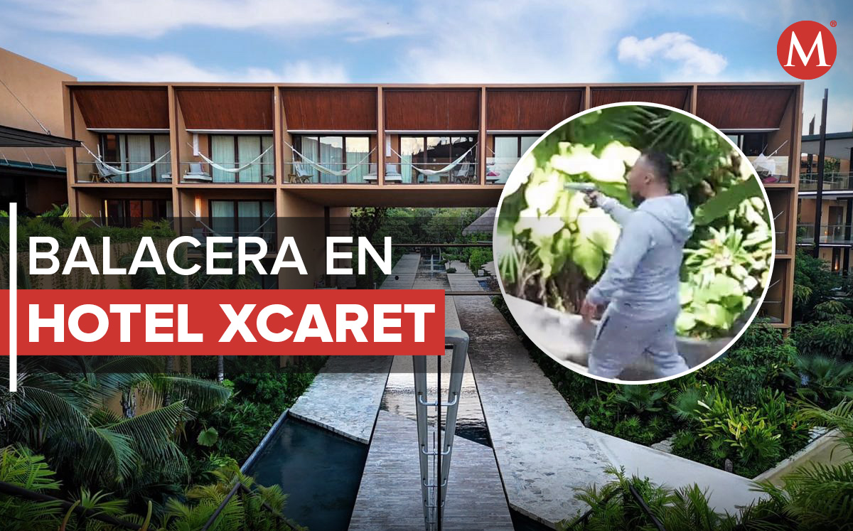 Balacera en hotel Xcaret. (Twitter/Especial)