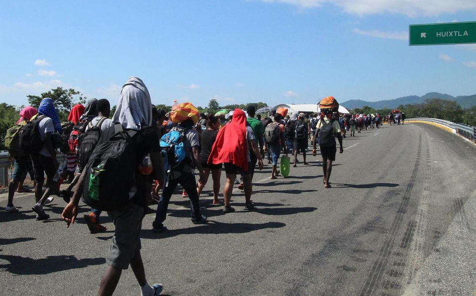 INM disuelve caravana migrante que salió de Tapachula, Chiapas