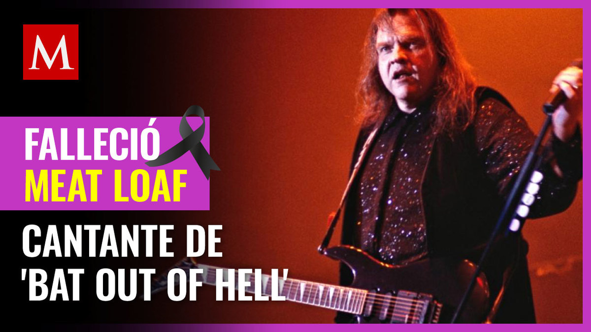 Murió Meat Loaf, cantante de 'Bat Out of Hell', a los 74 años