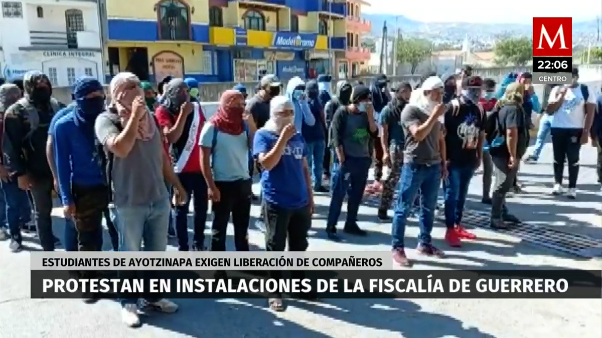 Guerrero. Normalistas protestan para exigir liberación