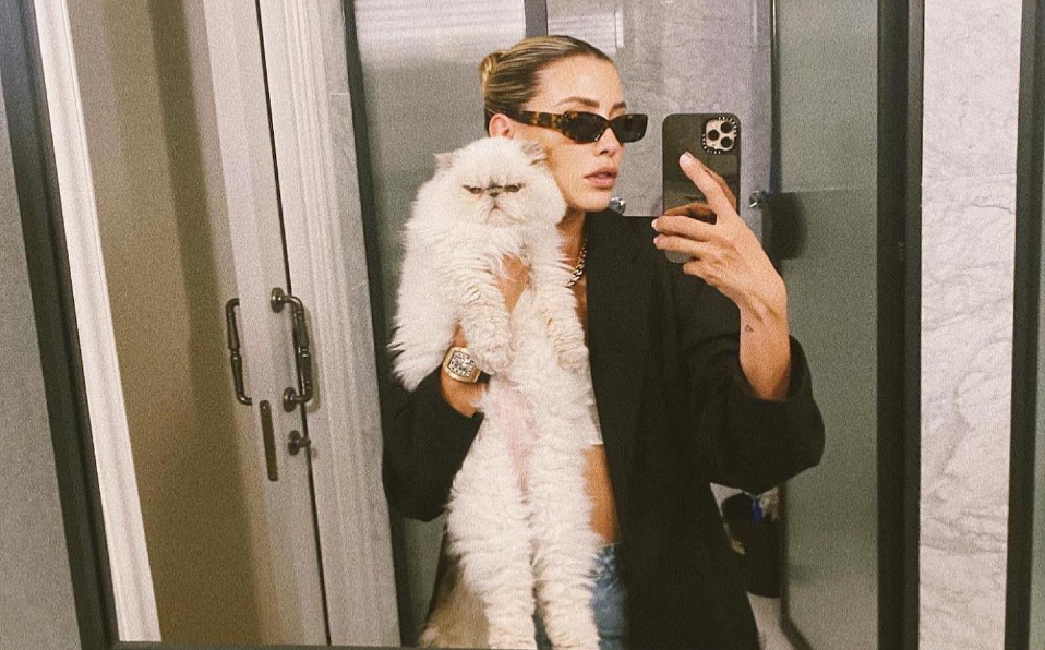 Michelle Salas comparte que su gato sufre de cáncer en la lengua