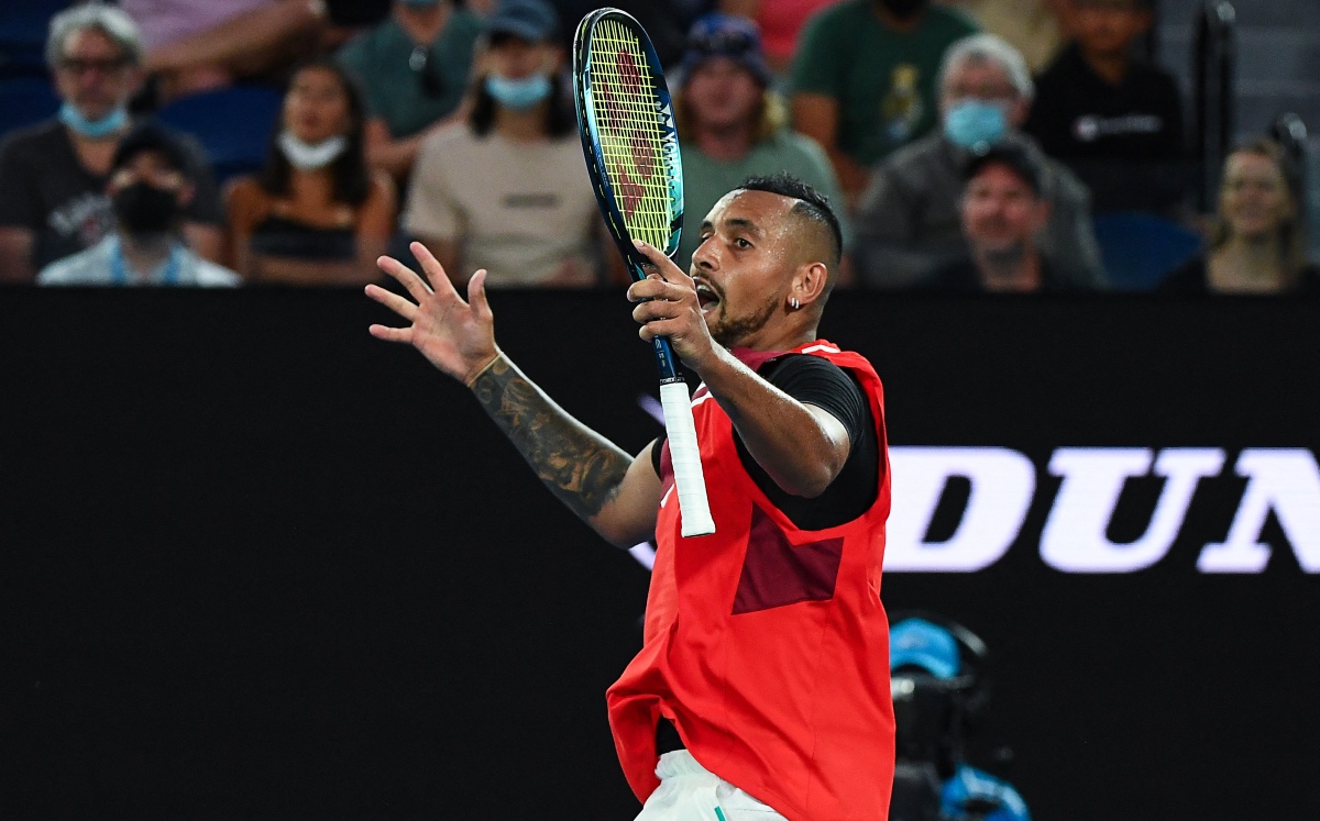 Nick Kyrgios denuncia amenazas por parte de un entrenador en Australia (AFP)