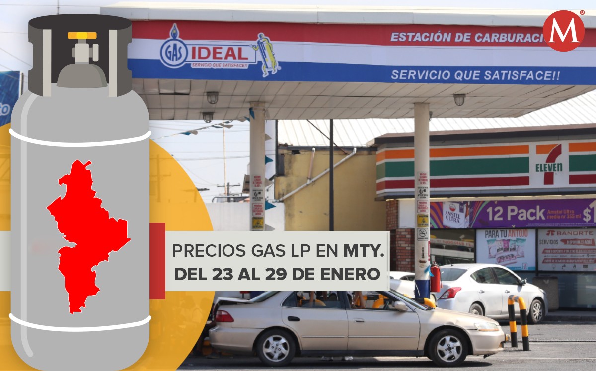 Precio del gas LP en Nuevo León del 23 al 29 de enero del 2022. Foto: Jorge López.