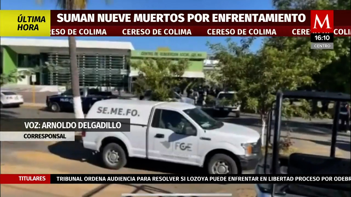 Aumentan a 9 muertos por enfrentamiento en el cereso de Colima