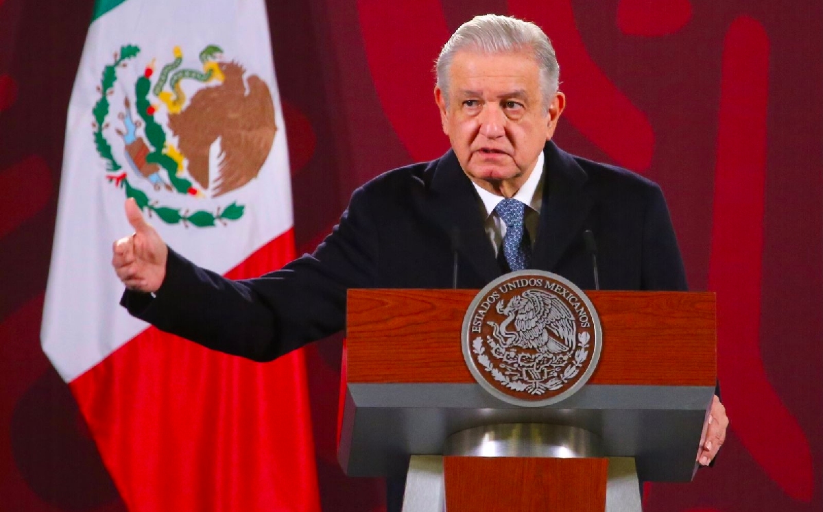 El mandatario durante la conferencia mañanera del 25 de enero en Palacio Nacional. | Ariel Ojeda