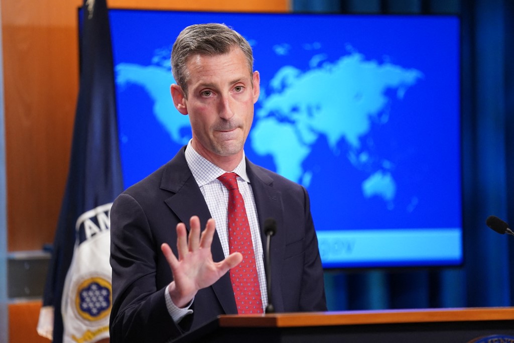 Ned Price, vocero del Departamento de Estado de Estados Unidos. (AFP)