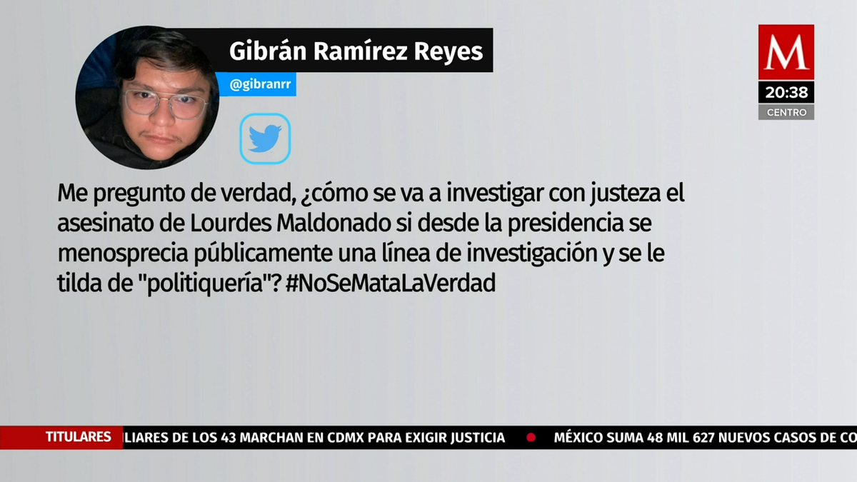 Gibrán Ramírez: México tiene un problema muy grave de justicia ante homicidios