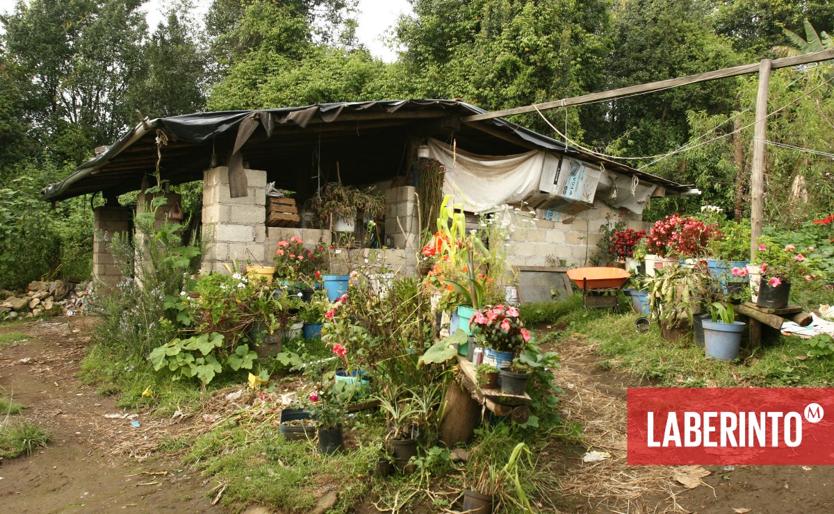 Casa en la localidad de El Manzano, Estado de México. (Foto: Paola García | MILENIO)