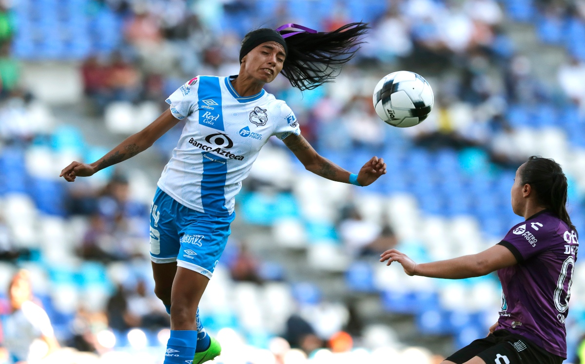 Jugada del partido entre Club Puebla y las Tuzas de Pachuca | Agencia Enfoque
