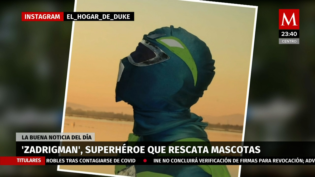 Zadrigman, el superhéroe mexicano que rescata perros abandonados