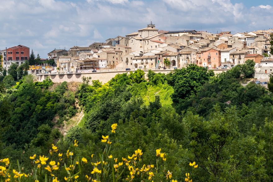 El pueblo Italiano Roseto Valfortore.