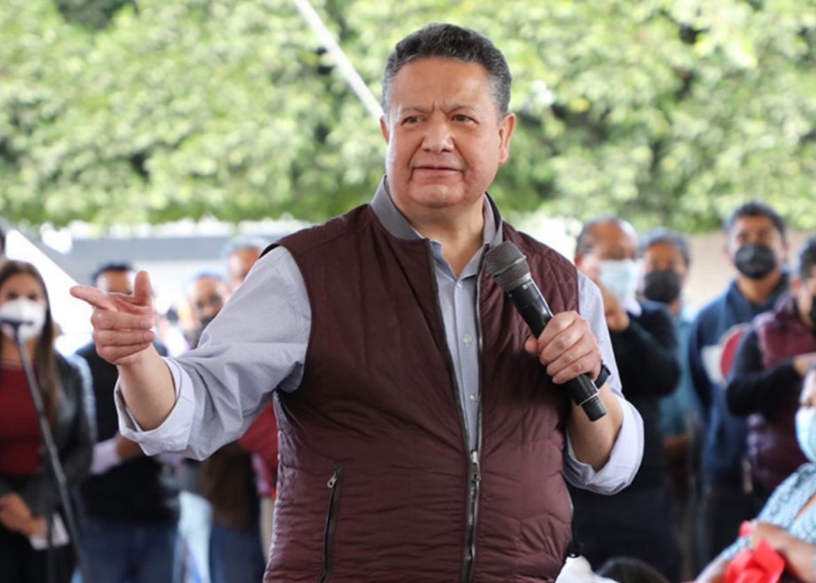 Julio Menchaca Salazar, precandidato único de Morena a la gubernatura de Hidalgo.
