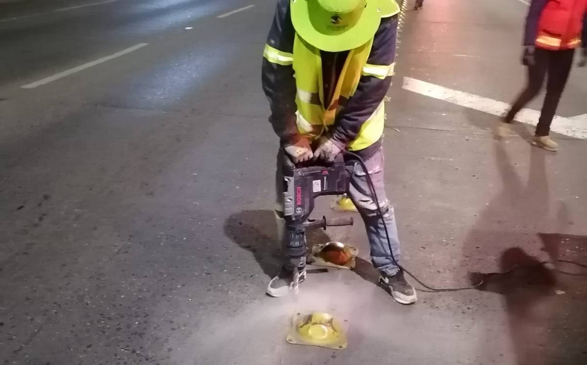 Las vialetas fueron colocadas con 20 metros de distancia.-