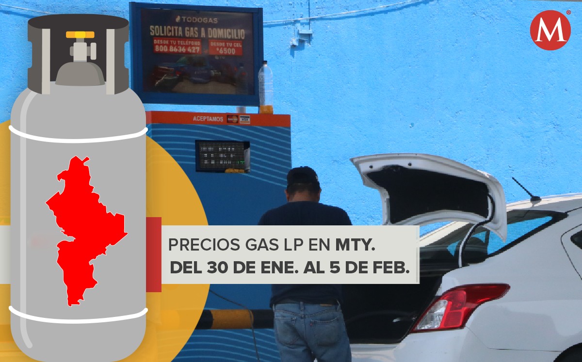 Precio del gas LP en Nuevo León del 30 de enero al 5 de febrero del 2022. Foto: Leonel Rocha.