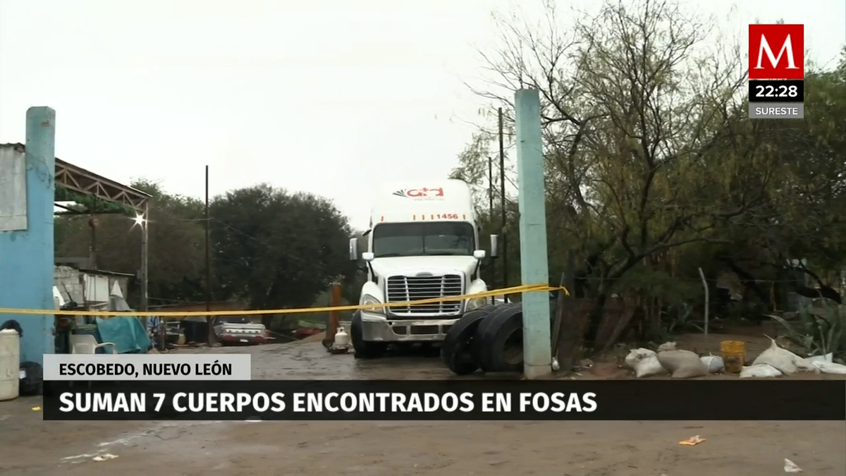 Van 7 cuerpos encontrados en lote baldío de Escobedo