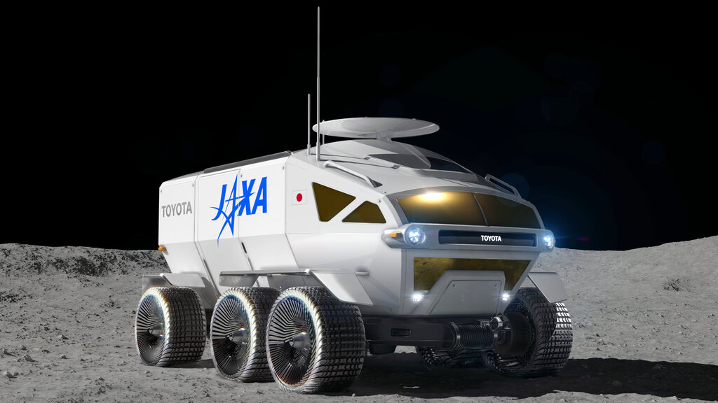 El vehículo espacial de Toyota y la JAXA busca facilitar la exploración de la superficie lunar.  (AP)