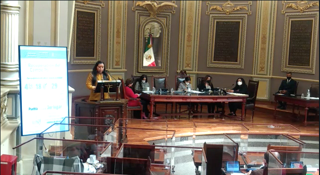 Ana Laura Altamirano Pérez durante comparecencia | Especial