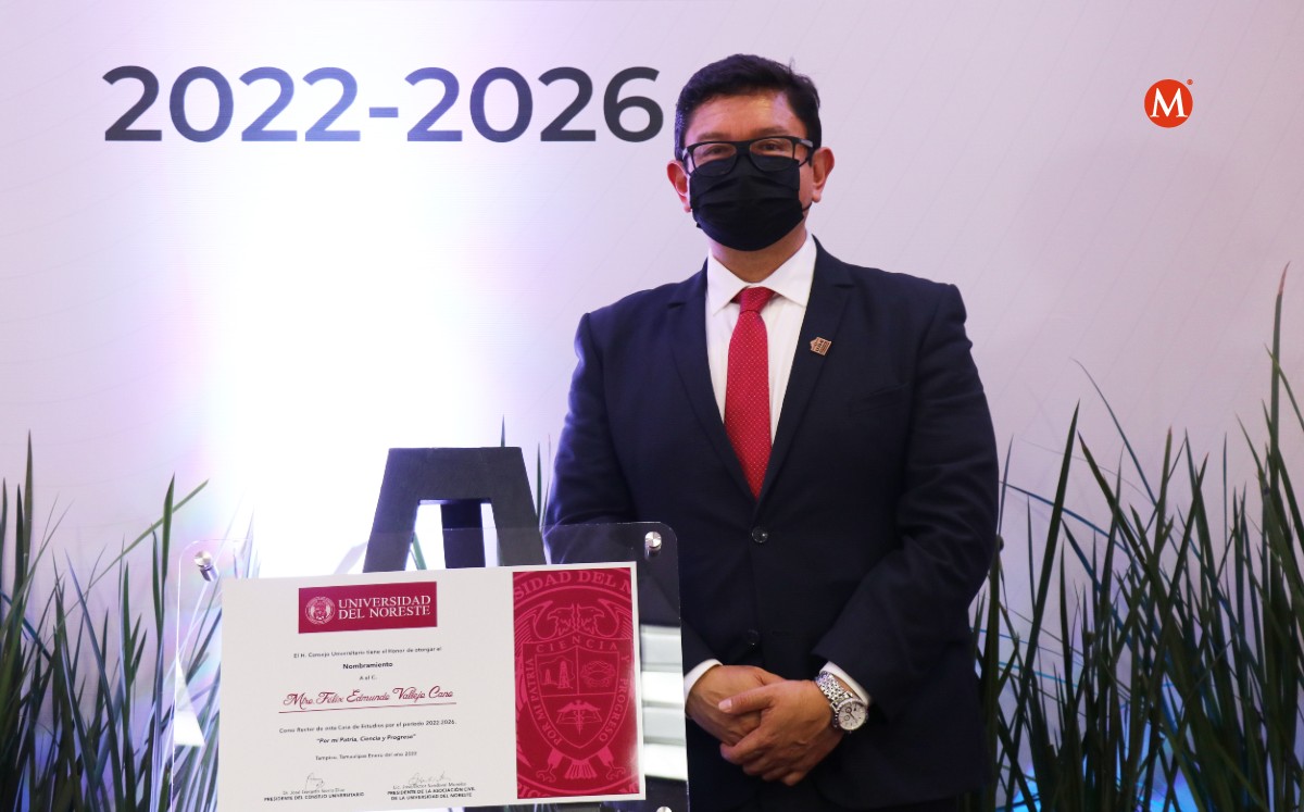 Félix Edmundo Vallejo, nuevo rector de Universidad del Noreste (UNE) en Tampico. (Cortesía)