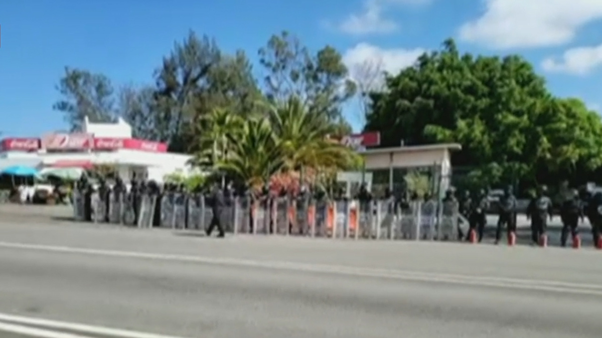Guardia Nacional nuevamente se repliega en la autopista del Sol