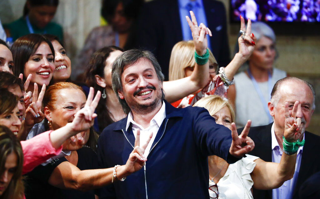 Máximo Kirchner, político e hijo de la vicepresidenta Cristina Fernández. (AP)