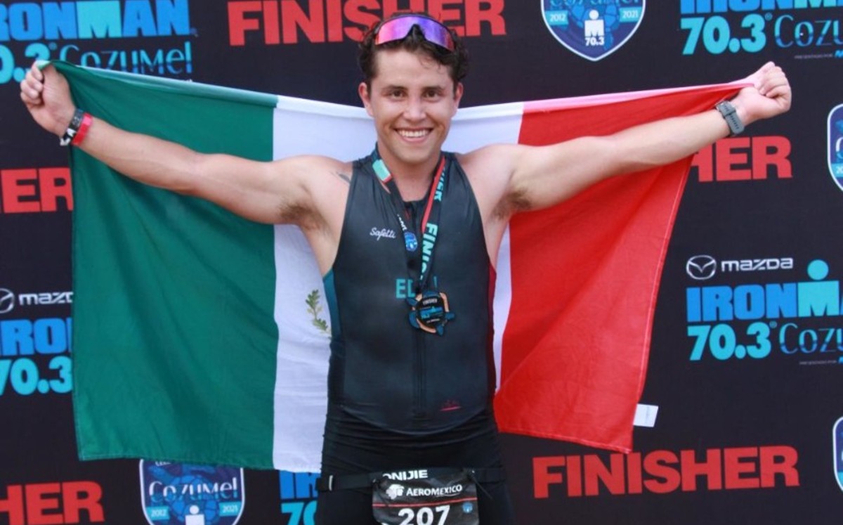 El triatleta Eduardo de la Torre va por un top 10 al Mundial de Ironman (Cortesía)