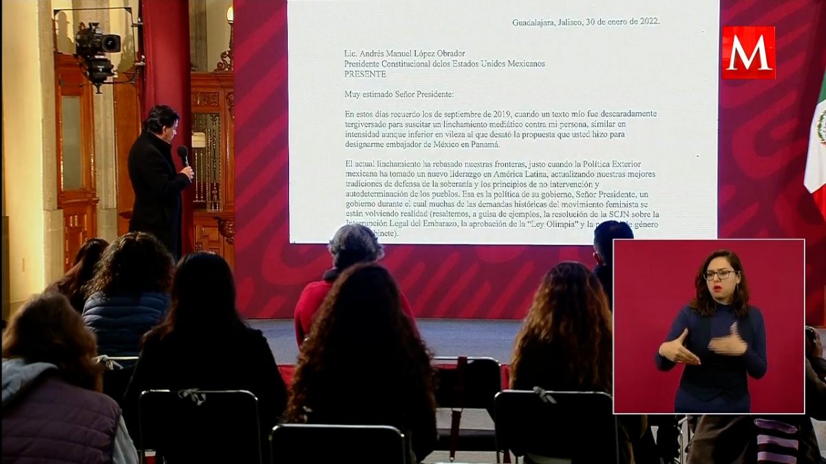 En carta, Pedro Salmerón declinó la embajada en Panamá