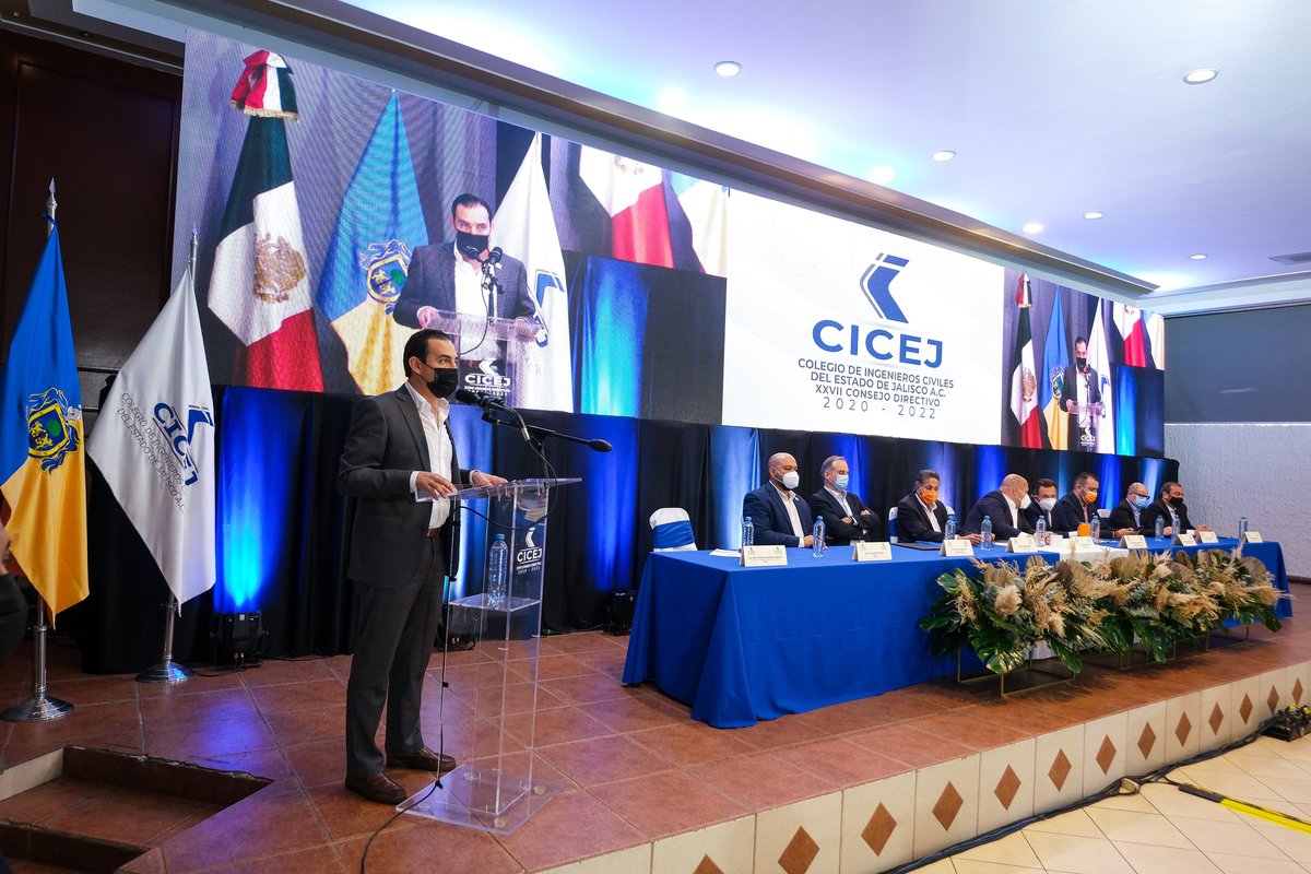 Informe de actividades del presidente del Colegio de Ingenieros civiles del Estado de Jalisco. (Cortesía)