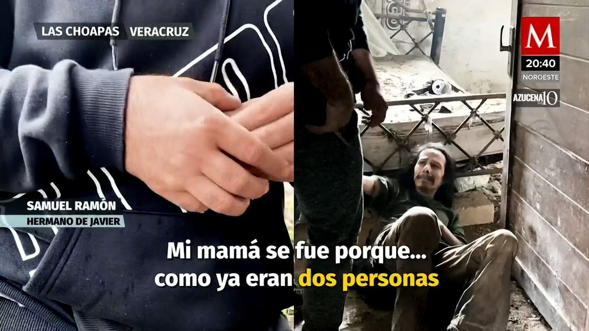 Javier Ramón vive con esquizofrenía y su familia lo mantiene bajo llave