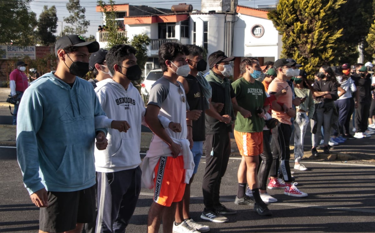 Protestan estudiantes Udlap en demanda de regreso a la presencialidad | Melanie Torres