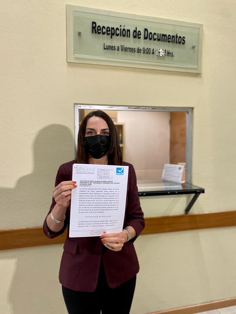 Diputada urge a contratar geriatras en NL para atender a adultos mayores. Foto: Especial