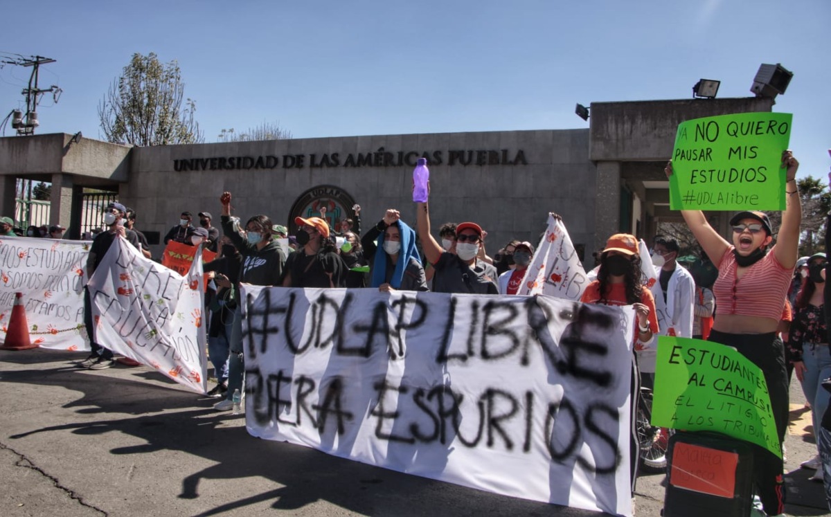 Protestan estudiantes Udlap | Melanie Torres