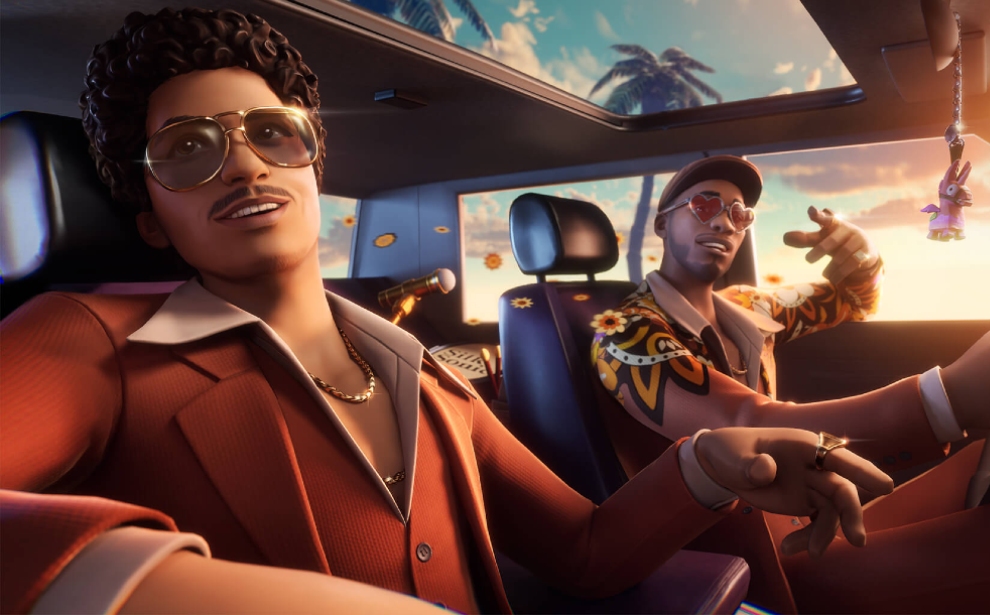 Bruno Mars llega a Fornite (Twitter)