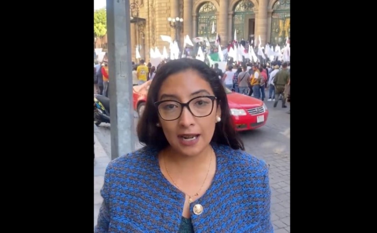 La diputada Ana Villagrán denunció haber sido agredida durante una protesta. | Twitter Ana Villagrán