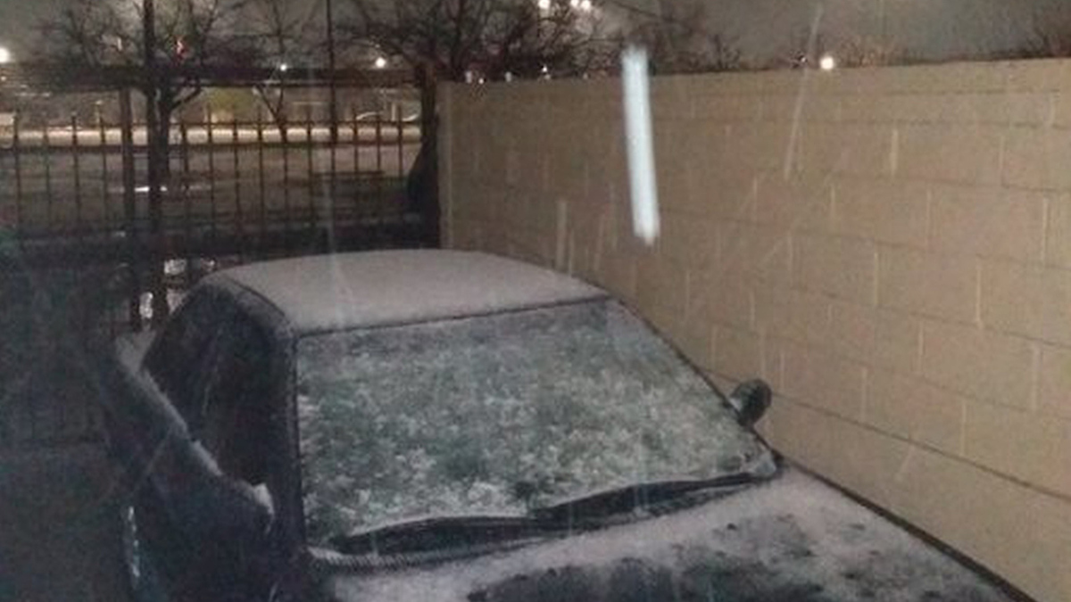 Reportan caída de nieve en Ciudad Juárez, Chihuahua