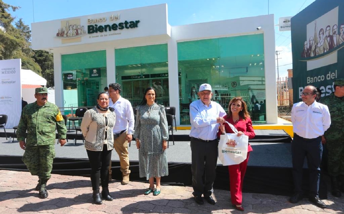 El Presidente durante la inauguración de un Banco del Bienestar en Tlaxcala. | Jorge Carballo