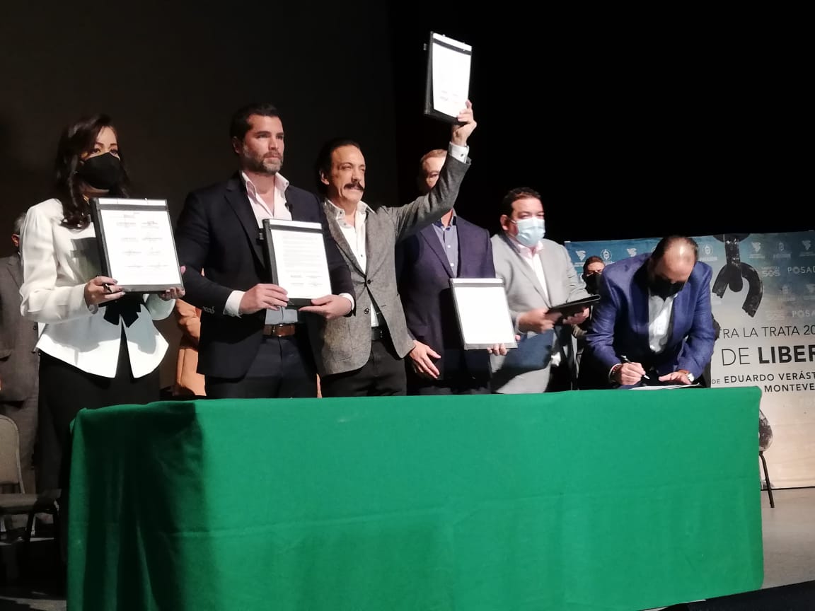 Además de la proyección del filme "Sonido de libertad", el gobierno de Hidalgo firmó una carta compromiso contra la trata de menores (Elizabeth Hernán